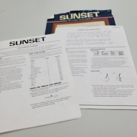 Sunset Cross Stitch‎ Pattern Clematis Lamppost 1393 - Picture 4 of 6